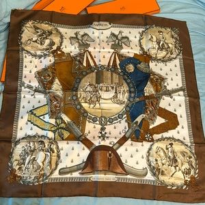 SOLD SOLD SOLDSALE SALE SALE!!!Hermes NAPOLEON Silk Scarf
